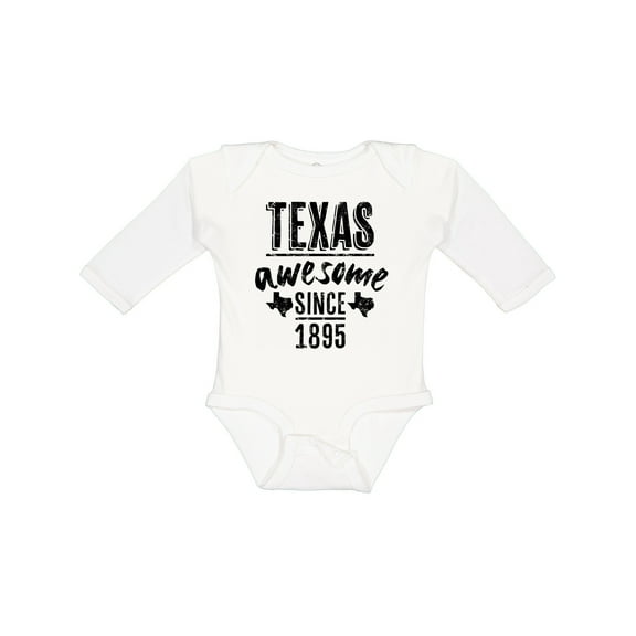 Inktastic Texas Awesome Since 1895 Boys or Girls Long Sleeve Baby Bodysuit