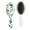 White-696, variant on Pastoral Style Hair Brush with Floral and Tribal Patterns, Vintage Bohemian Soft Paddle Brush for Wet & Dry Hair