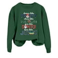 thumbnail image 3 of Dance Like Frosty Shine Like Rudolph Christmas Sweatshirts for Women Long Sleeve Crewneck Christian Sweatshirt Pullover Tops, 3 of 5