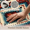 thumbnail image 6 of ODIKA 8'x10' Aztec Red Washable Area Rug Non-Shedding, Easy Care, for King Size Bedroom Under Bed, Master Suite, 6 of 7