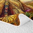 thumbnail image 5 of Homewish Colorful Nature Tree Twin Quilt Set,Romantic Butterflies Floral Twin Coverlet Set,Yellow Green,Black Reversible,2pcs, 5 of 7