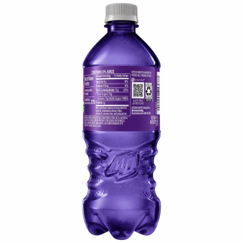 Mountain Dew Purple Thunder Soda Bottle 20 oz