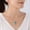Blue Turquoise, variant on Echmeck 925 Sterling Silver Blue Created Opal Cross Pendant Necklace for Women