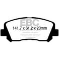 thumbnail image 2 of EBC Brakes Yellowstuff 4000 Series Street and Track Brake Pad Set Fits select: 2014-2022 JEEP CHEROKEE, 2015-2017 CHRYSLER 200, 2 of 2