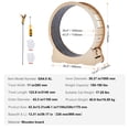 thumbnail image 2 of 43.3" Large Cat Exercise Wheel, Quiet Cat Treadmill for Indoor Cats, Yellow Cat Running Wheel Furniture, 2 of 9