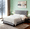Gray5, variant on Gewnee Full Size Upholstered Platform Bed Frame with Adjustable Wingback Headboard, Button Tufted & Nailhead Trim, Box Spring Required, Light Gray