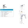 thumbnail image 2 of Monomando Lavabo Con Desage Automático Cromo Urrea (9405ib) Urrea 9405IB, 2 of 2