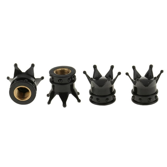 Paquete de válvula Baoblaze de neumático Tapa de Aire Universal para automóvil Bicicleta y motocicleta Válvulas de neumático de corona