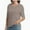 Khaki gray, variant on Women's Short Sleeves T Shirt Casual V Neck Solid Casual Sweatshirt