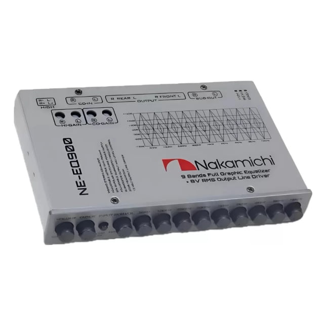 Ecualizador Gráfico Nakamichi NE-EQ900 Blanco 9 Bandas