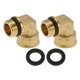 thumbnail image 1 of Accesorios de tubería de latón Unique Bargains 1/2" hembra x 1/2" macho codo de rosca interna y externa 1.65" 2 piezas, 1 of 7