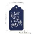 thumbnail image 5 of Inkdotpot Baby It's Cold Outside Baby Shower Bottle Tag Real Silver Foil Favor Hang Tags 50 Pack, 5 of 6