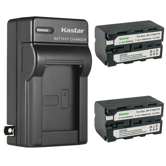 Kastar 2-Pack Battery and AC Wall Charger Replacement for Sony CCD-RV200 CCD-SC5 CCD-SC6 CCD-SC7 CCD-SC8 CCD-SC9 CCD-SC55 CCD-SC65 CCD-TR1 CCD-TR11 CCD-TR1100E CCD-TR12 CCD-TR18 CCD-TR2 CCD-TR200