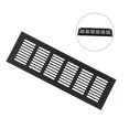 thumbnail image 3 of Aluminium Ventilation Grille Cabinet Wardrobe Air Vent Rectangular Ventilation Cover Black For Bathroom Doors Cabinets Wardrobe, 3 of 9