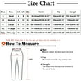 thumbnail image 3 of Lilgiuy Women Solid Cotton Linen Ankle-Length Pants Casual Elastic Trousers Long Pants Trousers White 10(XL) Fall Fashion for 2022 Spring Winter, 3 of 5