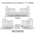 thumbnail image 3 of Dream On Me Rosie 3-in-1 Convertible Toddler Bed with Guardrails, Grey, 3 of 22