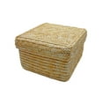 thumbnail image 4 of Woven Straw Storage Baskets With Lid Rattan Snack Container Multipurpose Bins Laundry Toys Organizer Household( 14*13CM), 4 of 4