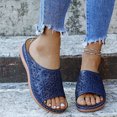 thumbnail image 2 of gakvbuo Summer Slippers For Women Indoor And Outdoor Wide Walking Outdoor SlippersSummer Ladies Embroidered Sandals Casual Footwear Casual Roman Slippers, 2 of 9