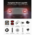 thumbnail image 6 of VEVOR Golf Cart Light Kit, 12 Volt, Street Legal LED Headlight and Taillight Kit with Wiring Harness, Turn Signals, Hazard Light, Switch Horn,Brake Pad, Zip Ties,ABS Housing,for Club Car DS 1993-Up, 6 of 9