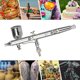 thumbnail image 5 of Aerógrafo KKmoon Profesional Multi-Propósito de Alimentación Lateral de Acción Doble Airbrush Kit Set Control de Aire Ajustable 0.25mm 7cc y 22cc Trigger Spray Gun para Nail Arts Pintura Corporal Maqu KKmoon Aerógrafo, 5 of 7