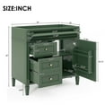 thumbnail image 7 of Zateety 36'' Bathroom Vanity without Top Sink, Modern Bathroom Storage Cabinet with 2 Drawers and a Tip-out Drawer, Solid Wood Frame (NOT INCLUDE BASIN SINK), 7 of 7