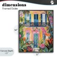 thumbnail image 4 of Stupell Industries Eclectic Colorful Facade with Tropical Garden Black Framed Giclee Art, 11 x 14, by LSR Design Studio, 4 of 8