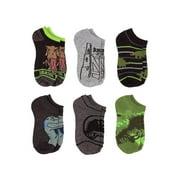 Jurassic Park Boys No Show Socks, 6 Pair