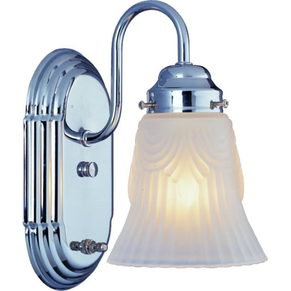 Boston Harbor Dimmable Vanity Light Fixture (1) 60/13 W Medium A19/Cfl Lamp Chrome