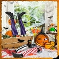 thumbnail image 5 of ZOELNIC 1Pair Halloween Witch's Legs Yard Stakes, Upside Down Witch Legs, Halloween Witch Legs Decoration, Witch Legs Halloween Decorations for Outdoor, Lawn, Yard and Patio (Green), 5 of 11