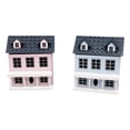 thumbnail image 5 of K Miniature Villa House For 1:12 Scale Dollhouse Movable Roof Tiny House Model Doll Accessory Dollhouse Garden Decor Doll House Decor 2.8X2.4X2.0 Inch 0.19 Lb, 5 of 7
