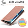 thumbnail image 6 of Wallet Case For Samsung S8, Premium PU Leather Flip Strong Magnetic Closure [Kickstand][RFID Blocking][Card Holder Slots] Retro Shockproof Cover Men/Women For Samsung Galaxy S8, rosegold, 6 of 11
