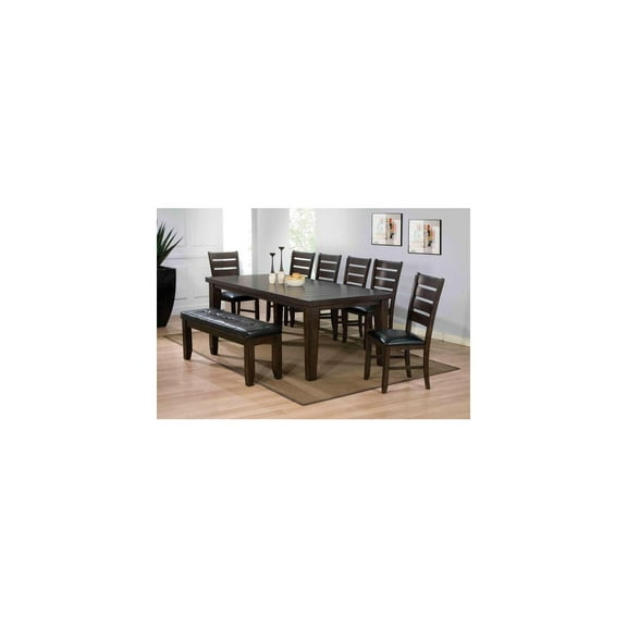 HomeStock Hollywood Regency Dining Table, Espresso