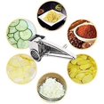 thumbnail image 4 of Râpe à Fromage Professionnelle à Main, Lame Tambour Multifonctionnelle, Déchiqueteuse de Tranches Rotative, Inox, 4 of 5