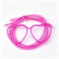 thumbnail image 3 of Yhmxh Gafas con pajita divertidas y originales, gafas con pajita flexible, gafas de plástico reutilizables con pajita, pajitas coloridas de longitud ajustable para fiestas de cumpleaños, celebracio, 3 of 6
