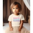 thumbnail image 4 of Threenager Groovy Adorable 3rd Birthday Shirt for Infant Baby Toddler Girls Third Birthday Outfit Natural Shirt 5-6, 4 of 6