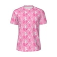 thumbnail image 5 of Wukai Breast Cancer Awareness (3) Print Men's Short-Sleeved Mesh T-Shirt,Quick-Dry Short Sleeve Workout T-Shirt-X-Large, 5 of 8
