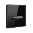 thumbnail image 3 of 86x86mm Tempered Glass Switch Socket EU Wall Sockets Push Button High Quality Wall Switch 1-4 Gang Auto Reset Switch, 3 of 5
