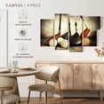 thumbnail image 5 of Elephant Stock Golf Sets Wall Art - Horizontal Multi Panel Canvas - Hallway Wall Decor - Sports Multi Panel - Yellow And Brown Decor - 36" x 22", 5 of 8