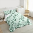 thumbnail image 3 of Manfei Green Butterfly Bedding Comforter Set for Teen, Garden Floral Flower Twin Comforter Sets, Modern Fashion Reversible Bedding Set, Super Cozy Room Decor, 2pcs, 3 of 8