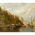 thumbnail image 2 of Johannes Christiaan Karel Klinkenberg 23x20 Black Ornate Framed Double Matted Museum Art Print Titled: The Write Streaks, Amsterdam, 2 of 5