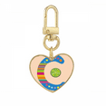 thumbnail image 1 of C Alphabet Orange Fruit Mignon Motif Or Coeur Porte-Clés Porte-Clés en Métal, 1 of 3