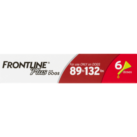 FRONTLINE Plus Flea and Tick Treatment for Extra-Large Dogs, 6 Monthly Doses