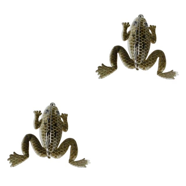 QualitChoice Appât Factice Surface Leurre Faible Résistance Forte Ténacité Fil d'Acier Biseauté Outils de Pêche Motif Écailles de Poisson Simulé Marron 2ensemble