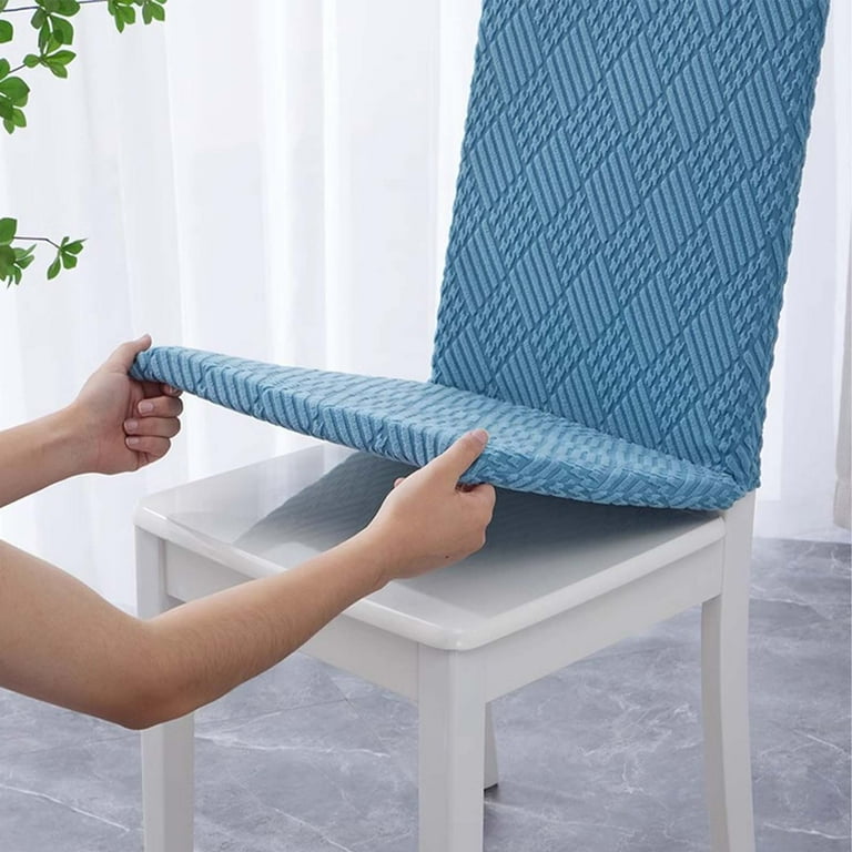 HomeDm Indoor Outdoor High Back Chair Cushion Covers Spring Summer Seasonal All Weather Replacement Rocking Chair Cushions Stretch Slipcovers