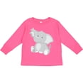 thumbnail image 3 of Inktastic Elephant Boys or Girls Long Sleeve Toddler T-Shirt, 3 of 5