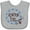 AC-Heather Grey, variant on Inktastic Alaska Girl Forget-me-not Flower Girls Baby Bib