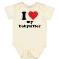 thumbnail image 3 of Inktastic I Heart My Babysitter Boys or Girls Baby Bodysuit, 3 of 5