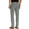 thumbnail image 4 of MAWCLOS Mens Trousers Elastic Waist Pants Drawstring Bottoms Fitted Summer Solid Color Loungewear Grey S, 4 of 4