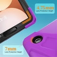 thumbnail image 6 of Case For Samsung Galaxy Tab A9+,Anti Drop Silicone+PC Layer Protective Case Handle Stand ,Shoulder Strap, Heavy Duty Shockproof Three Proof Tablet Protective Case,Purple,For Galaxy Tab A9+, 6 of 10