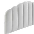 thumbnail image 4 of Pemberly Row Full/Queen Modern Performance Velvet Headboard in Light Gray, 4 of 10